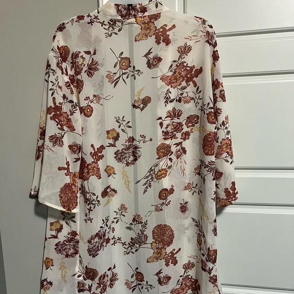 SHEER FLORAL CARDIGAN - Picture 6 of 6